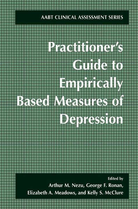 Practitioners guide to empirically based measures of depression abct clinical assessment series. - Mitsubishi lancer manual transmission fluid change.